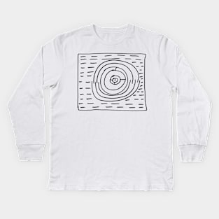 The painting of a maze Kids Long Sleeve T-Shirt